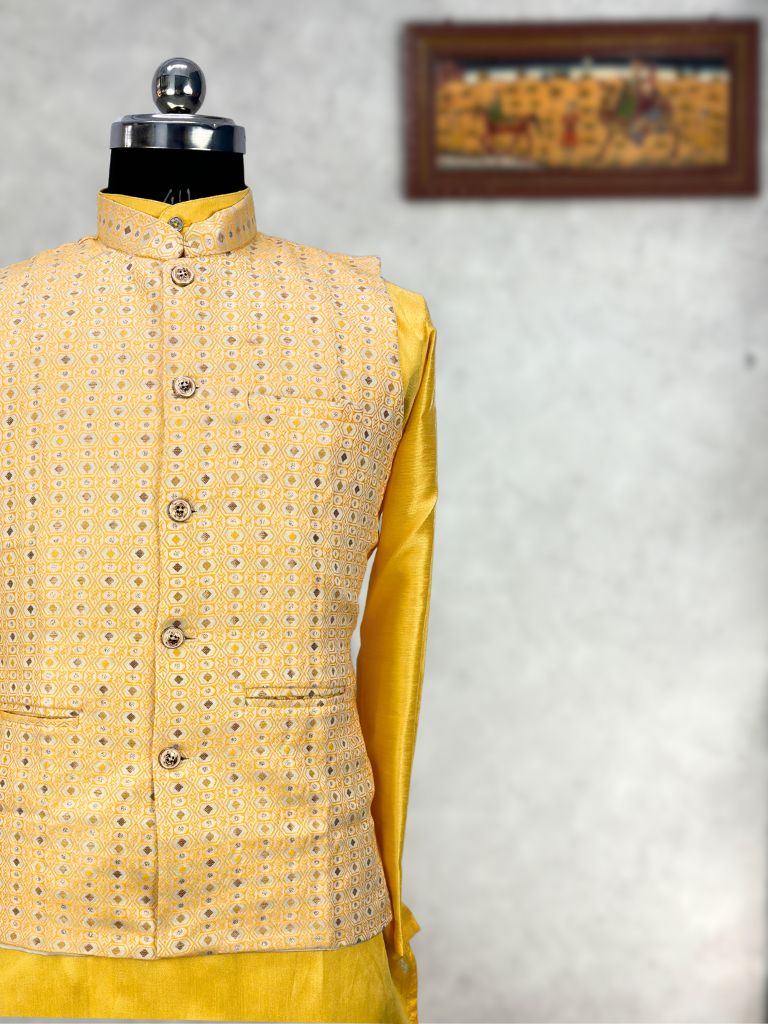 Vibrant Vibes Kurta Jacket Set - Jaipuri Crown