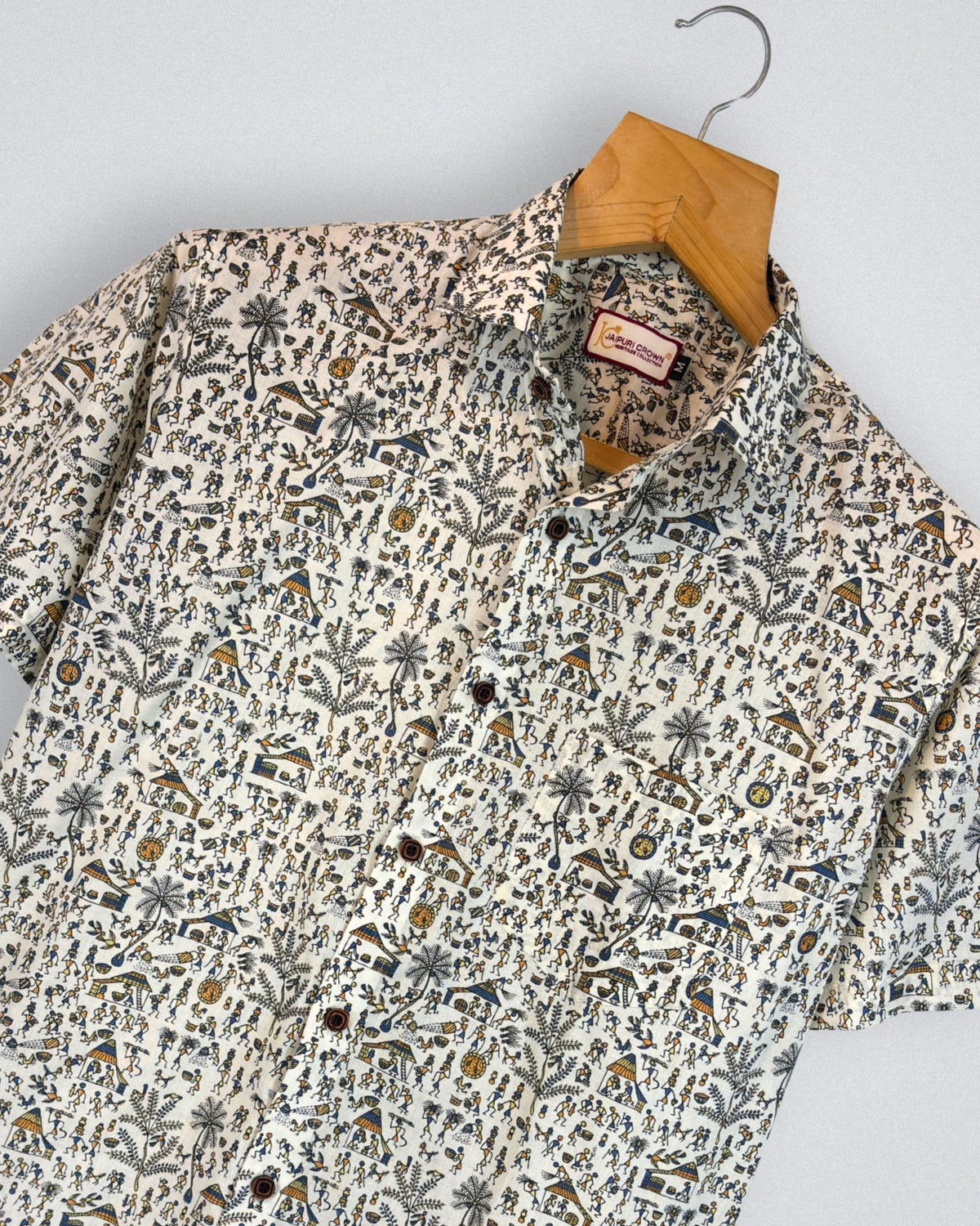 Village Tales – Heritage Print Shirt - Jaipuri Crown