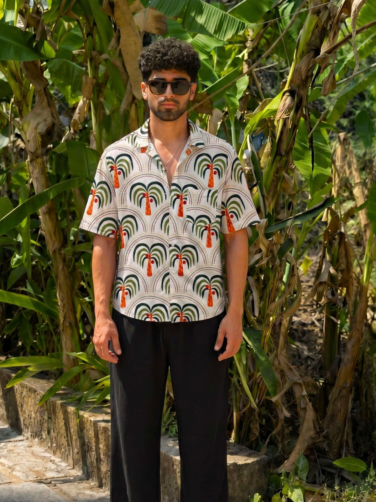 Volt Vibes — Digital Printed Cotton Cambric Shirt for Men | Jaipuri Crown - Jaipuri Crown