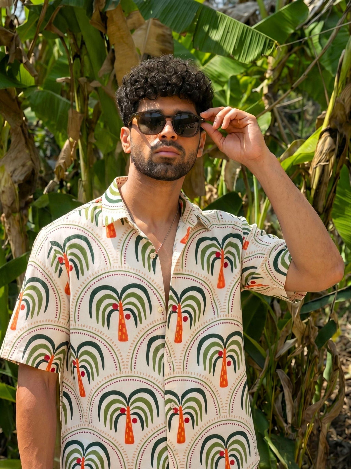 Volt Vibes — Digital Printed Cotton Cambric Shirt for Men | Jaipuri Crown - Jaipuri Crown