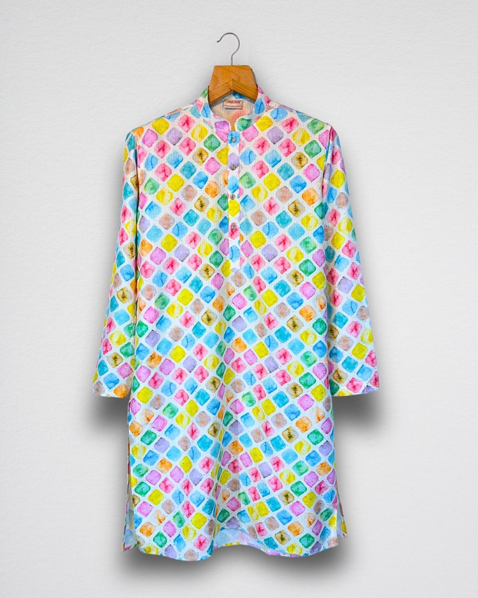 Whispering Pastel Printed Kurta - Jaipuri Crown