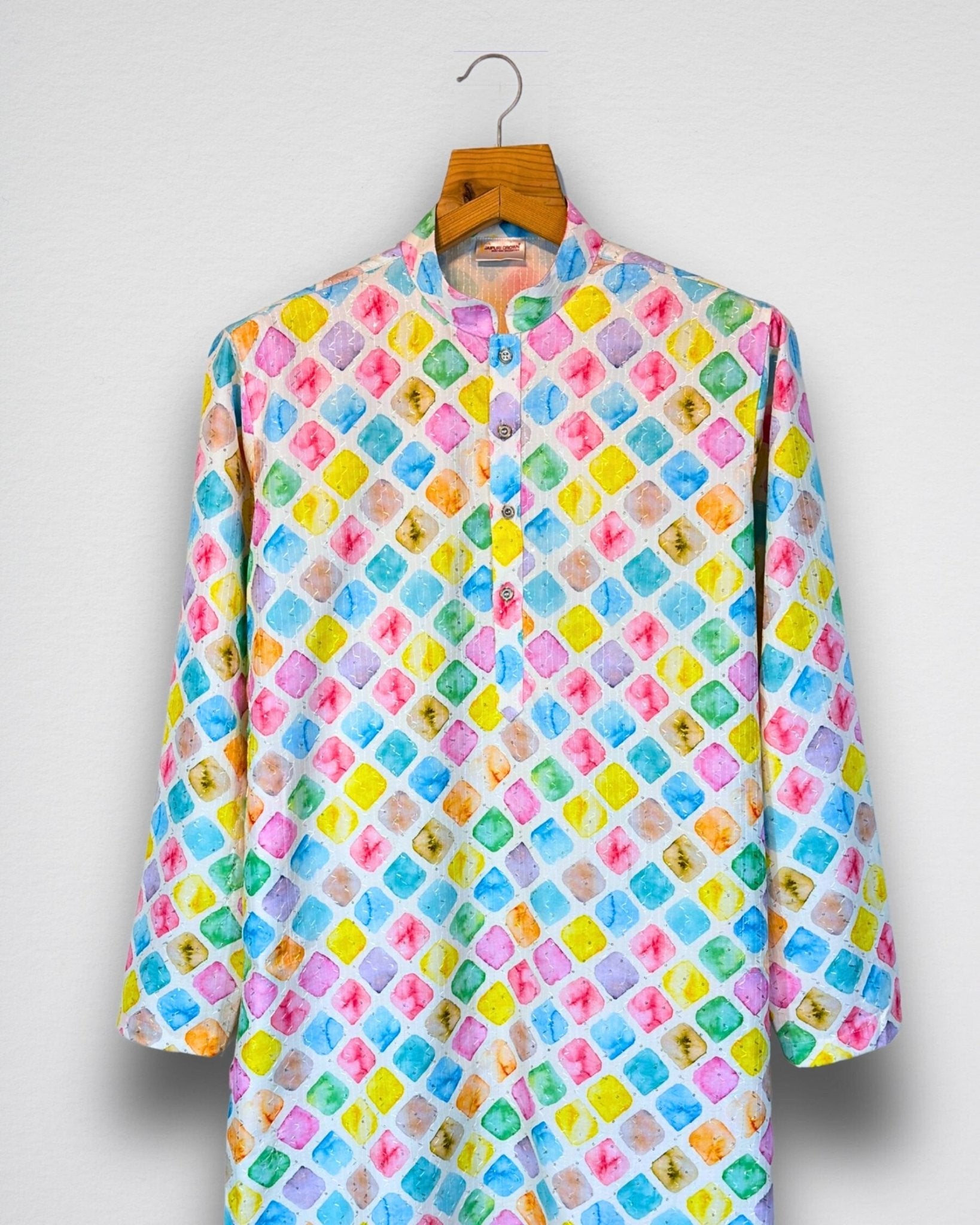 Whispering Pastel Printed Kurta - Jaipuri Crown