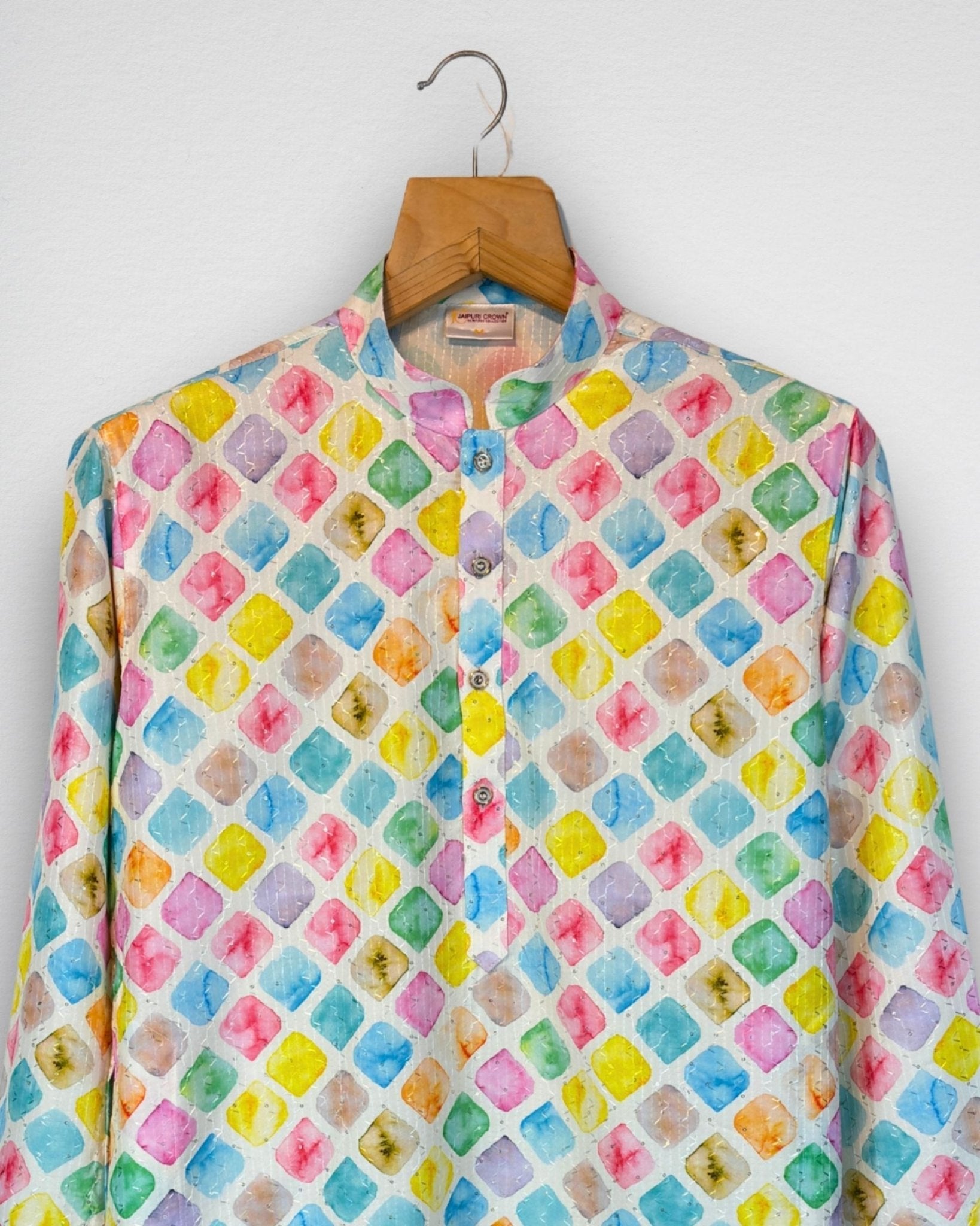 Whispering Pastel Printed Kurta - Jaipuri Crown