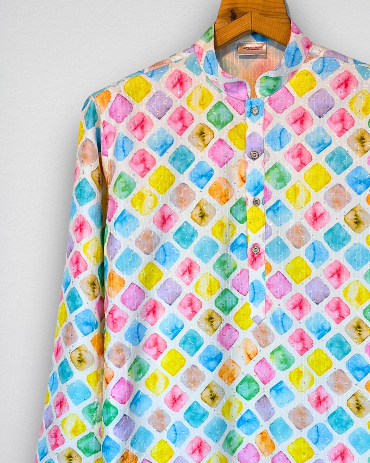 Whispering Pastel Printed Kurta - Jaipuri Crown