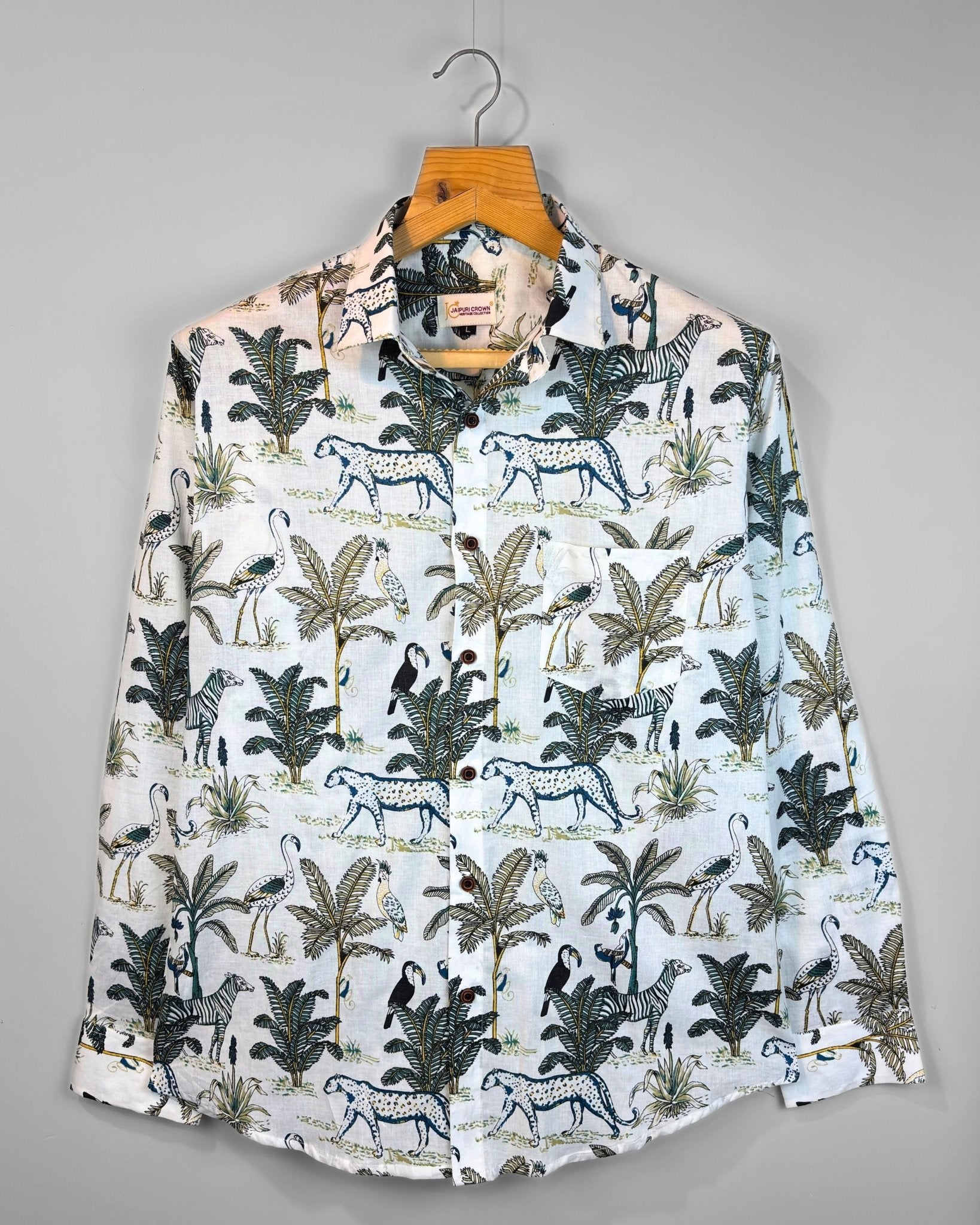 Wild Serenade - Pure Cotton Shirt - Jaipuri Crown