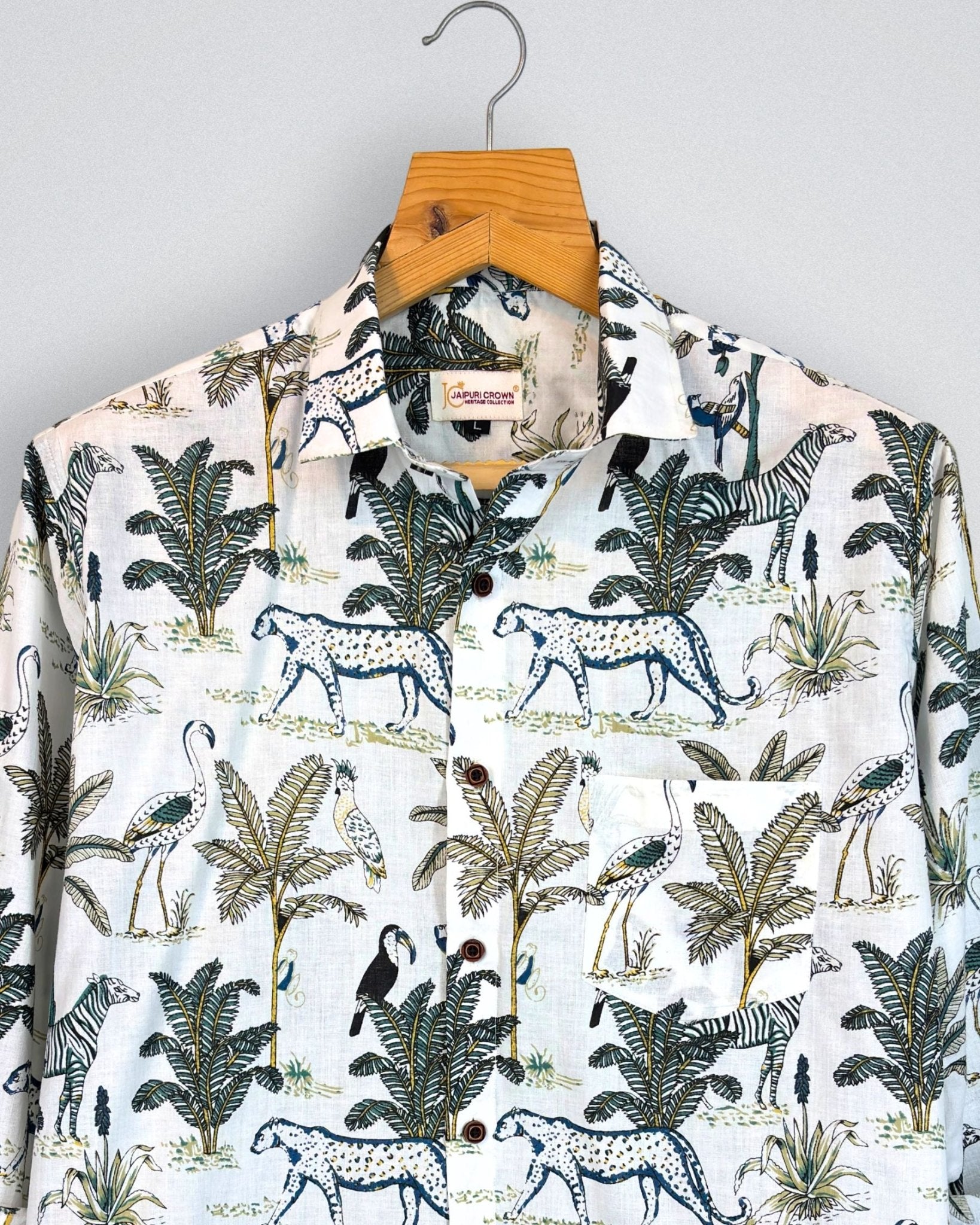 Wild Serenade - Pure Cotton Shirt - Jaipuri Crown