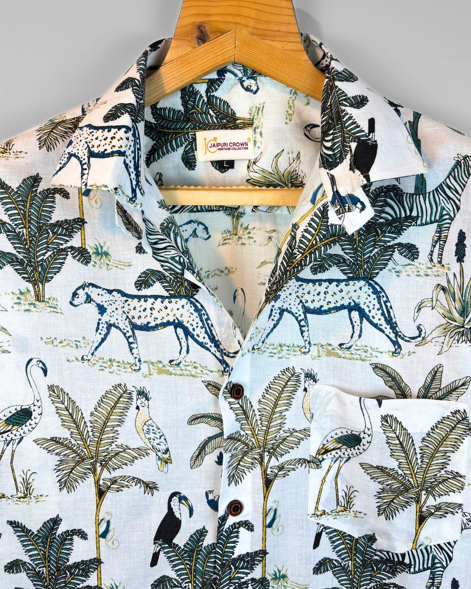 Wild Serenade - Pure Cotton Shirt - Jaipuri Crown
