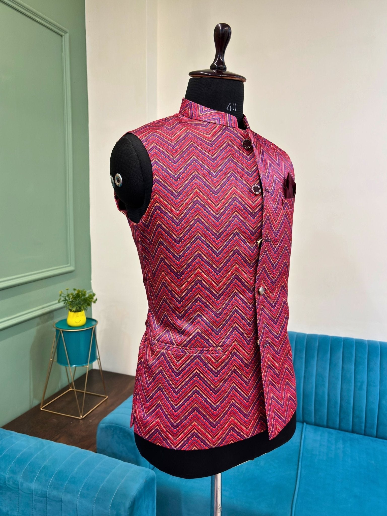 Zigzag Fusion modi jacket - Jaipuri Crown